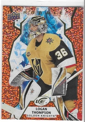 2021-22 UPPER DECK ICE LOGAN THOMPSON #131 ROOKIE CARD ORANGE PARALLEL - Image 1 of 2