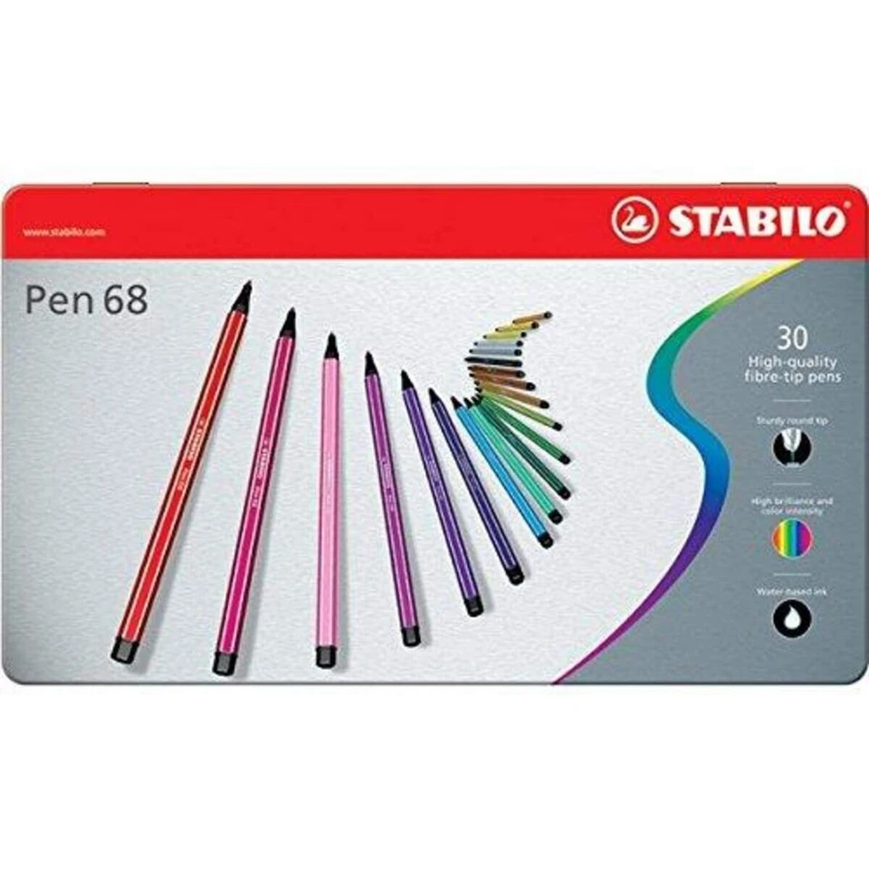 STABILO Fasermaler Pen 68 30er Metall-etui