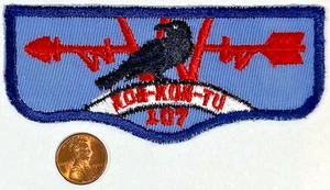 BOY SCOUT BSA OA KON-KON-TU 107 411 77 37 SOUTH JERSEY NJ TWILL FF F1b 1ST FLAP - Picture 1 of 4