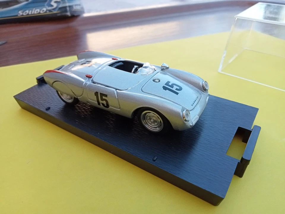 AVUS GP DE BERLIN 1955 PORSCHE 550RS N°15 BRUMM ECH:1/43 COMME NEUVE - Photo 1/4