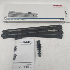 Marklin 24712 HO Right Hand Wide Radius C 2-Way Switch Turnout New! - Picture 1 of 9
