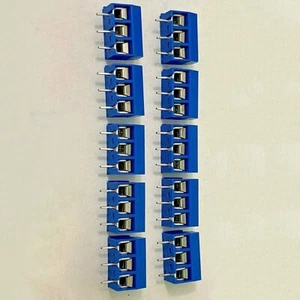 Blue 3Pin Terminal Connectors Wide Compatibility Excellent Performance - Picture 1 of 12