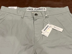 FREE PLANET MENS STRETCH SHORT 36 PALE MINT - Picture 1 of 3