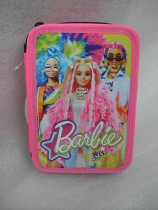 ASTUCCIO SCUOLA COMPLETO DUE ZIP BARBIE PENCILCASE FILLED 2 LEVEL - Imagen 1 de 5