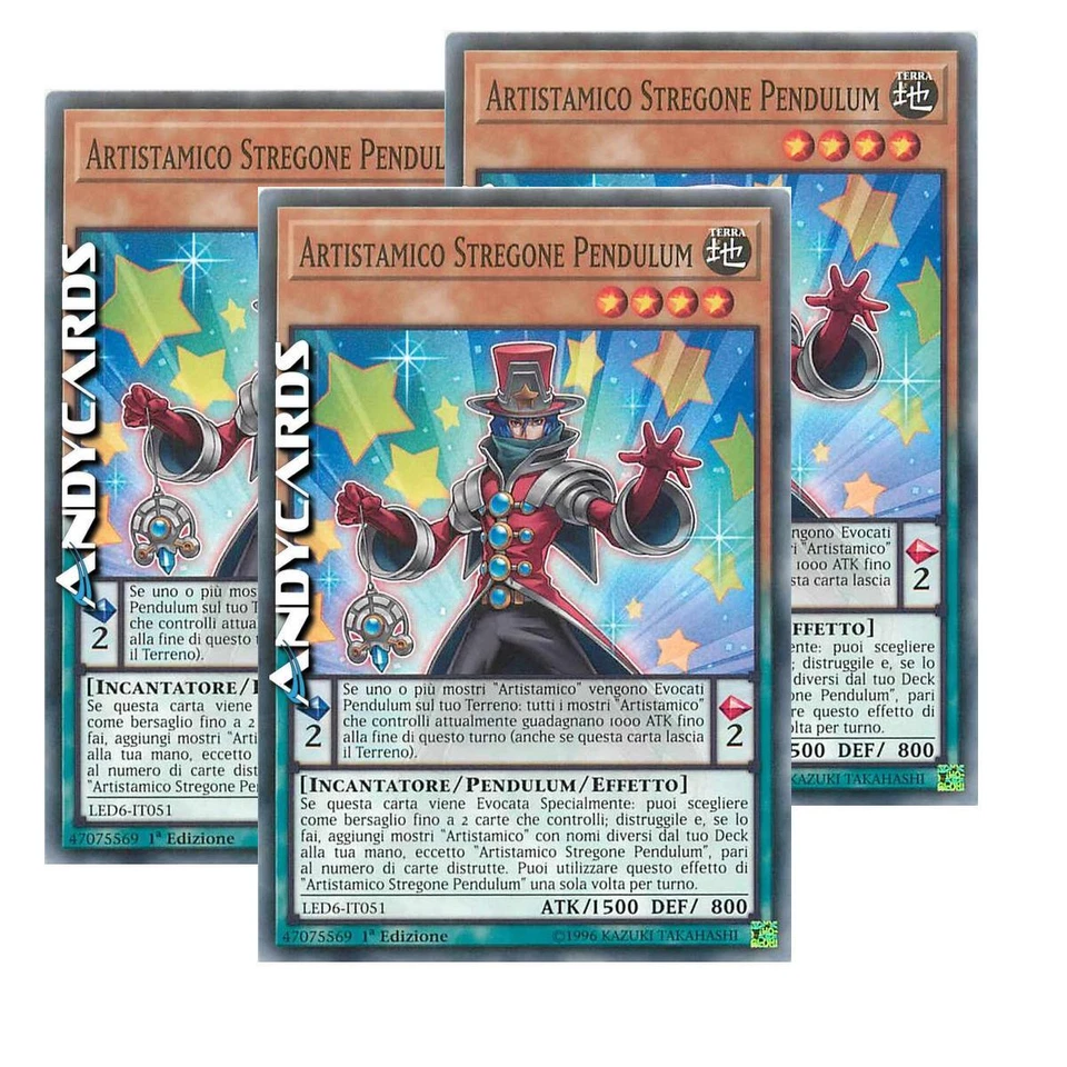 ARTISTAMICO STREGONE PENDULUM 3x (Performapal Sorcerer) Comune LED6 IT051 • 1Ed - Immagine 1 di 1