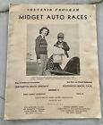 Official Program Huntington Beach Speedway Midget Auto Races 1940?S Bill Cantrel