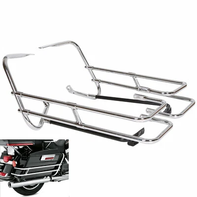 Saddle Bag Saddlebag Guard Rail Bracket For 97-08 Harley Road King Electra Glide - Image 1 of 4