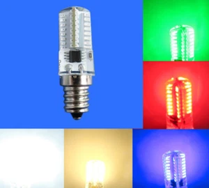10x E12 C7 LED Light Bulb Red/Green/Blue/White/Warm Lamp 110V Christmas Lights H - Picture 1 of 12