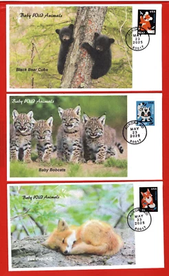 Baby Wild Animals Set of 10 Different First Day Covers - Image 1 of 4