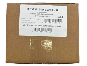 Pokemon TCG Paradox Clash 6-Tin CASE Iron Leaves & Walking Wake FACTORY SEALED - Picture 1 of 2