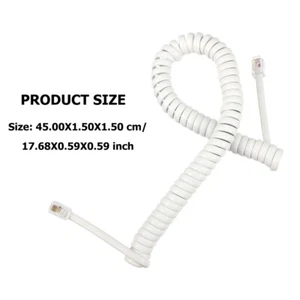 10 Pcs Curve Line Phone Cord Landline Telephone Accessory - Zdjęcie 1 z 12