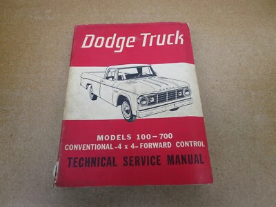 Dodge Truck Pickup D W 100 200 300 1965 manual de servicio de taller cableado original Foto 1 de 4