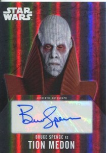 Star Wars Evolution 2016 Autograph Card Bruce Spence as Tion Medon