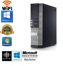 Dell OptiPlex 790/990 Intel i5 Quad SFF or DT Windows 7/10  4GB/8GB WiFi PC