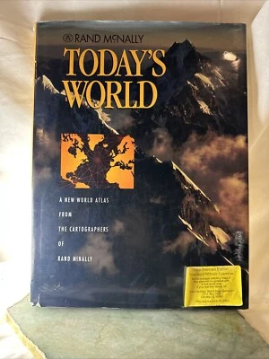 Today's World : New World Atlas the Cartographers - Rand McNally (DJ, 1992, HC) - Image 1 of 4