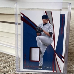 2021 Immaculate Mariano Rivera Game Worn Jersey Patch 24/49 Yankees HOF - Picture 1 of 3