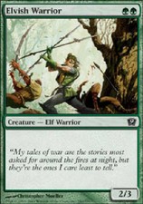 ELVISH WARRIOR FOIL X4 4 4X 9th Edition MTG Magic the Gathering Cards DJMagic