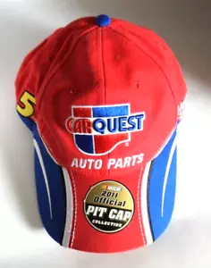 NASCAR Carquest Official Pit Stop Cap 2011 Adjustable Strap Hat Men's NEW - Picture 1 of 8