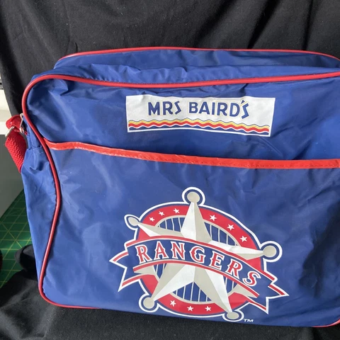 vintage mrs bairds texas rangers nylon bag Zip Closure Outside Pocket Cover