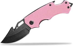 FLISSA Folding Pocket Knife 2.5'' Mini Stainless Steel Drop Point Blade EDCKnife - Picture 1 of 17
