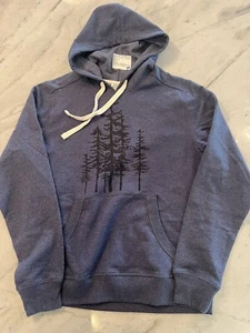 NWT District Women's Hoodie Navy Trees Size S Woodland - Picture 1 of 2