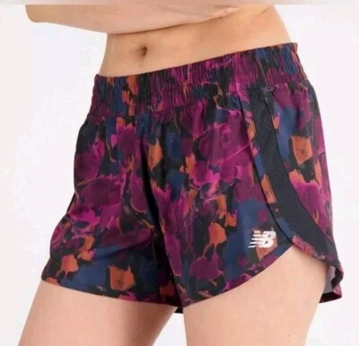 Pantalones Cortos New Balance Para Mujer 2XL Multicolor Estampado 3 pulgadas Cortos Correr Entrenamiento NUEVO Foto 1 de 4