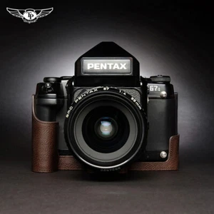 Pentax 67ii Echtleder Half Case Kamera Retro Cover TP Handmade Insert Case - Bild 1 von 15