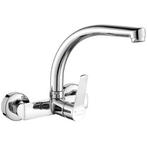 Küchenarmatur Wandmontage VILAVA Silber Küchenmischer Spültischarmatur - Bild 1 von 3