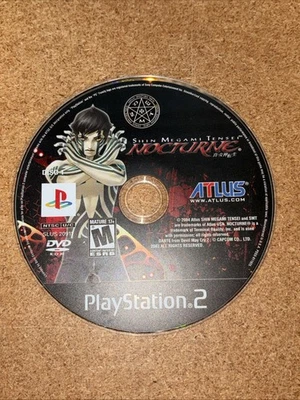 Shin Megami Tensei: Nocturne (Sony PlayStation 2, 2004) solo disco Foto 1 de 2