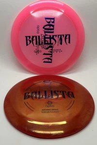 Lot of 2 Latitude 64 Ballista Disc Golf Drivers: Opto Pro Pink, Opto Red (174g) - Picture 1 of 19