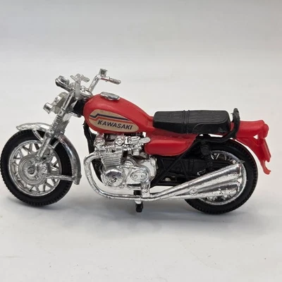 Motocicleta de juguete Nikko Kawasaki vintage años 70 plástico rojo Japón modelo 4" Foto 1 de 4