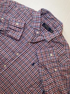 Polo Ralph Lauren Oxford kariertes Hemd mit Knopfleiste Größe L - Bild 1 von 5