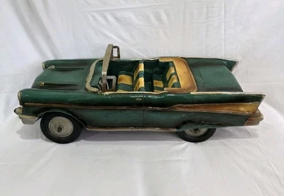 1957 Chevy Bel Air Convertible Car Furniture Fair 23.5 In Vtg Gloss Finish - Image 1 of 4
