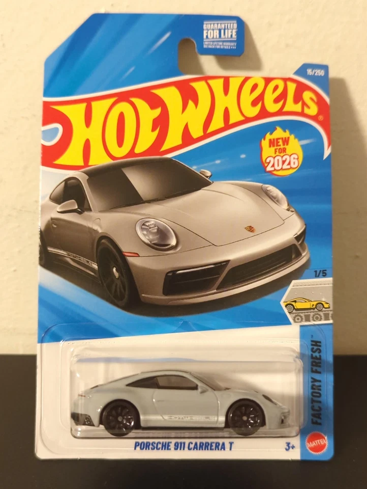 Porsche 911 Carrera T Hot Wheels 1:64 nuevo de fábrica  Foto 1 de 1