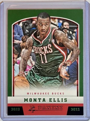 Baloncesto Panini Monta Ellis Black Knight Prizm 01/10 2012-13 #124 SSP BUCKS Foto 1 de 2