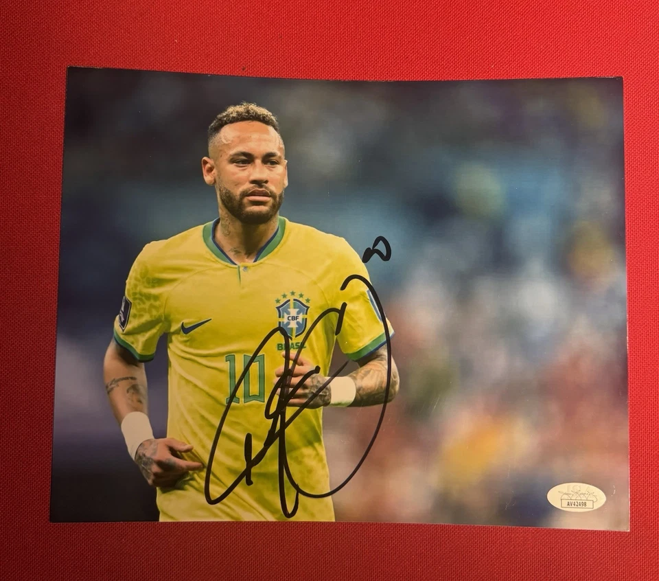 Neymar Jr. Brasil 8x10 Photo Brazil Soccer Barcelona JSA COA - Image 1 of 1