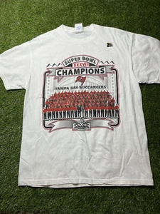 Tampa Bay Buccaneers Super Bowl 37 Shirt New With Sticker - Mens Large ROSTER ! - Picture 1 of 8
