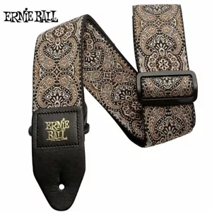 Ernie Ball P04163 Gold and Black Paisley Jacquard Adjustable Guitar Strap - Picture 1 of 1
