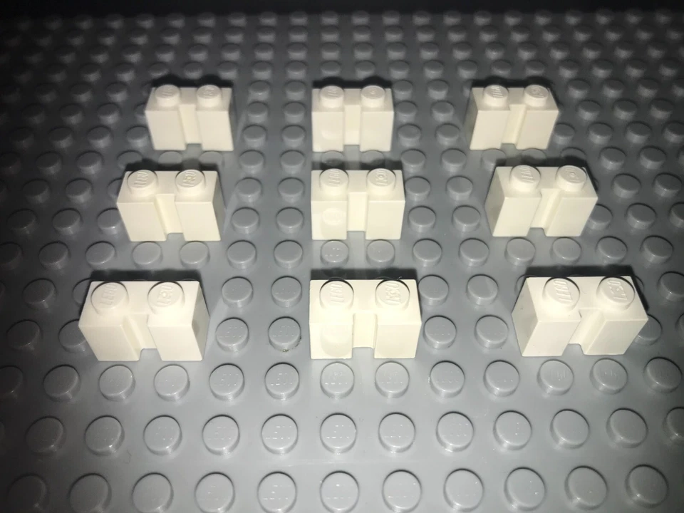 LEGO Baustein mit Nut 9 Stück 4216 weiß Schiene Rolltor Lamelle City System - Bild 1 von 1