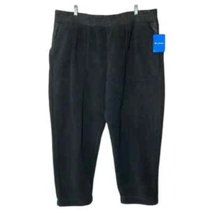 Columbia Women's West Bend Pull-on Pants NWT Plus 2X Black Fleece Straight Leg - Picture 1 of 14