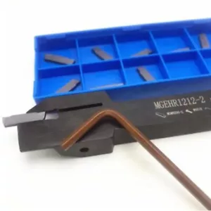 MGMN200 Carbide Insert+MGEHR1212-2 GROOVING CUT-OFF Lathe Tool Holder-Part - Picture 1 of 6