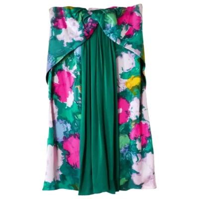 Vestido floral sin tirantes Balenciaga Resort 2008 Ghesquiere FR38/UK10 Foto 1 de 4