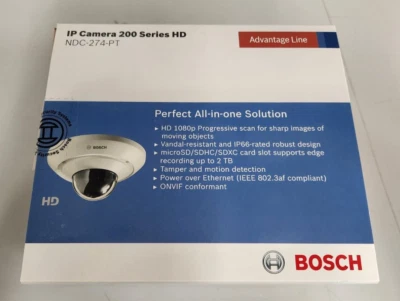 Bosch NDC-274-PT Mini IP Dome Camera 200 Series HD  IP66 Rated NEW - Image 1 of 4