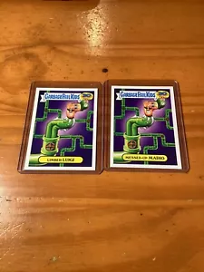 2015 Topps Garbage Secchio Bambini 30° Anniversario Mario Brothers Luigi Card 18a 18b - Foto 1 di 2