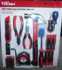 TOOLS - HYPER TOUGH - 105 PIECE MULTI-PURPOSE TOLL SET - Picture 1 of 4