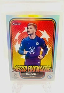 TIMO WERNER 2021 TOPPS FINEST PRIZED FOOTBALLERS SOCCER/FUTBOL - Picture 1 of 2