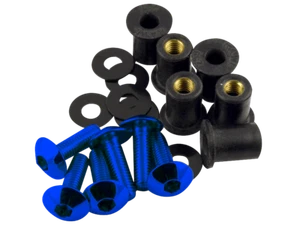Pro-Bolt Aluminum Screen Bolts (8/ea) (Blue) - Picture 1 of 3