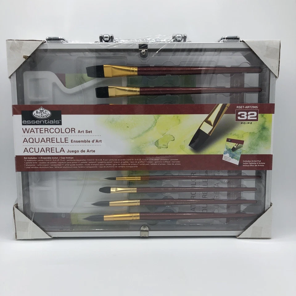 Royal & Langnickel Essentials Watercolor Art Set 32 Pieces