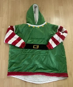 THE COMFY Original wearable Blanket Hoodie Fleece SHERPA Pullover ELF Youth size - Picture 1 of 9
