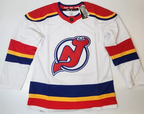 New Jersey Devils Adidas Authentic Reverse Retro NHL Jersey 50-56 Primegreen NWT Cover